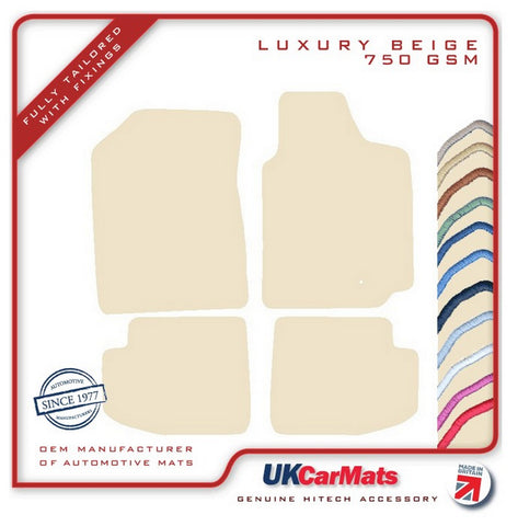 Toyota Yaris T- Sport 3dr 1999-2004 Beige Luxury Velour Tailored Car Mats HITECH