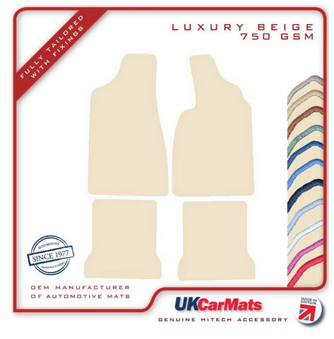 VW Passat Automatic 1980-1987 Beige Luxury Velour Tailored Car Mats HITECH