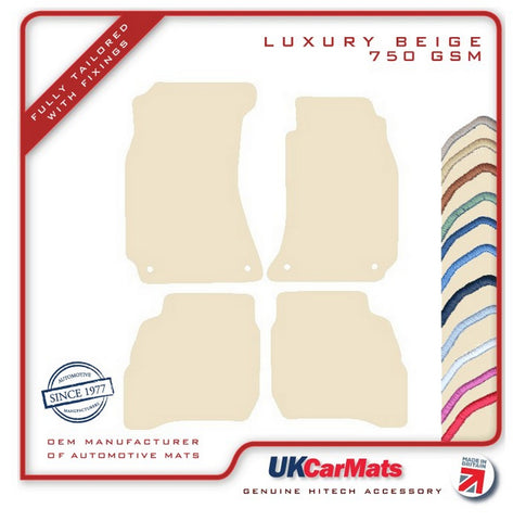 VW Passat 1996-2000 Beige Luxury Velour Tailored Car Mats HITECH