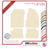 Vauxhall Mokka-E Electric 2020 onwards Beige Luxury Velour Tailored Car Mats HITECH