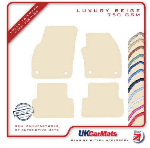 VW Taigo 2020 onwards Beige Luxury Velour Tailored Car Mats HITECH