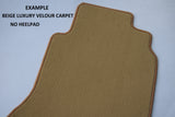 Vauxhall Astra Convertible 2000-2006 Beige Luxury Velour Tailored Car Mats HITECH