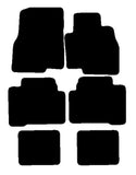 Mitsubishi Grandis 2004-2010 Black Premium Carpet Tailored Car Mats NV HITECH