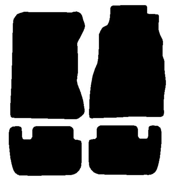 Nissan 300ZX (Twin Turbo) 1989-1995 Black Premium Carpet Tailored Car Mats NV HITECH