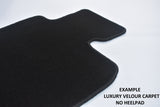 Mercedes S Class (W220) Saloon LWB 1999-2006 Black Luxury Velour Tailored Car Mats HITECH