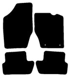 Peugeot 307 2001-2006 Black Premium Carpet Tailored Car Mats NV HITECH