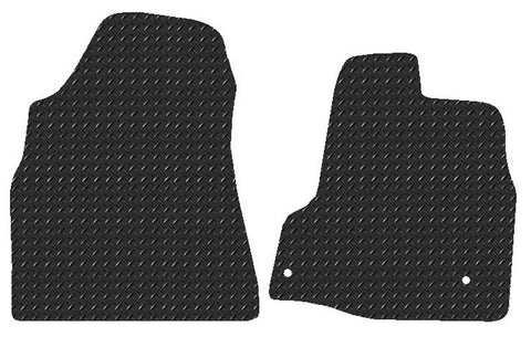 Peugeot Partner 2008-2018 Chequered Rubber Tailored Van Mats HITECH