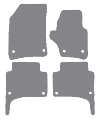 Porsche Cayenne - 1st Generation (Oval Fixings) 2003-2010 Grey Luxury Velour Tailored Carpet Car Mats NV HITECH