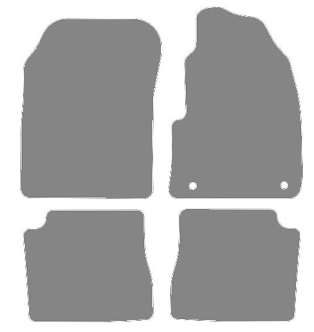 Peugeot e-2008 Electric 2019 onwards Grey Luxury Velour Tailored Carpet Car Mats NV HITECH