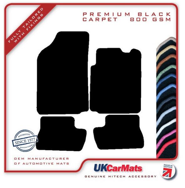 Citroen C2 2003-2009 Black Premium Carpet Tailored Car Mats HITECH