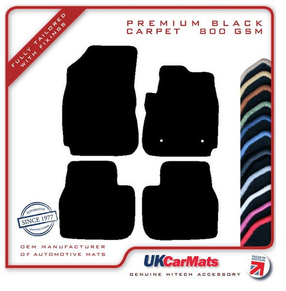 Citroen C4 Cactus 2014 onwards Black Premium Carpet Tailored Car Mats HITECH