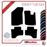 Citroen C1 (One Fixing Driver) 2005-2010 Black Premium Carpet Tailored Car Mats HITECH