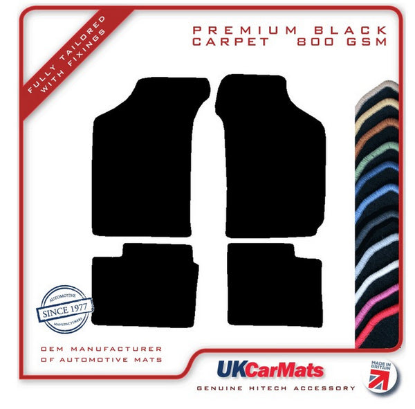 Daihatsu Charade 1993-2002 Black Premium Carpet Tailored Car Mats HITECH