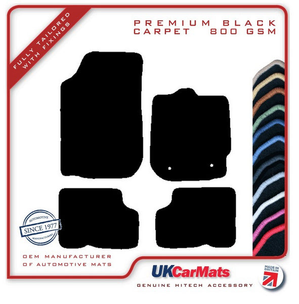 Dacia Duster 2010-2017 Black Premium Carpet Tailored Car Mats HITECH