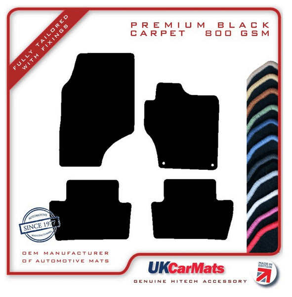 DS 4 2015 onwards Black Premium Carpet Tailored Car Mats HITECH