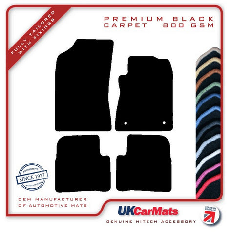 DS 3 2016 onwards Black Premium Carpet Tailored Car Mats HITECH