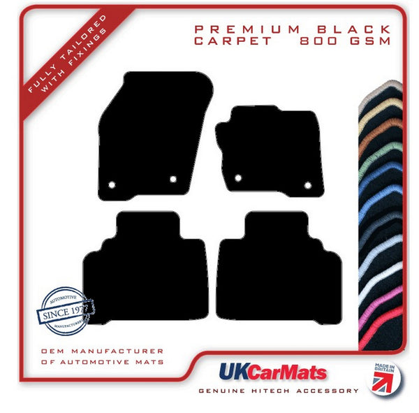 Ford Galaxy Mk4 2015 onwards Black Premium Carpet Tailored Car Mats HITECH