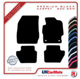 Ford Ka 3rd Generation 2016 onwards Black Premium Carpet Tailored Car Mats HITECH