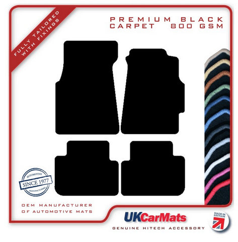 Honda Integra Type-R 1997-2001 Black Premium Carpet Tailored Car Mats HITECH