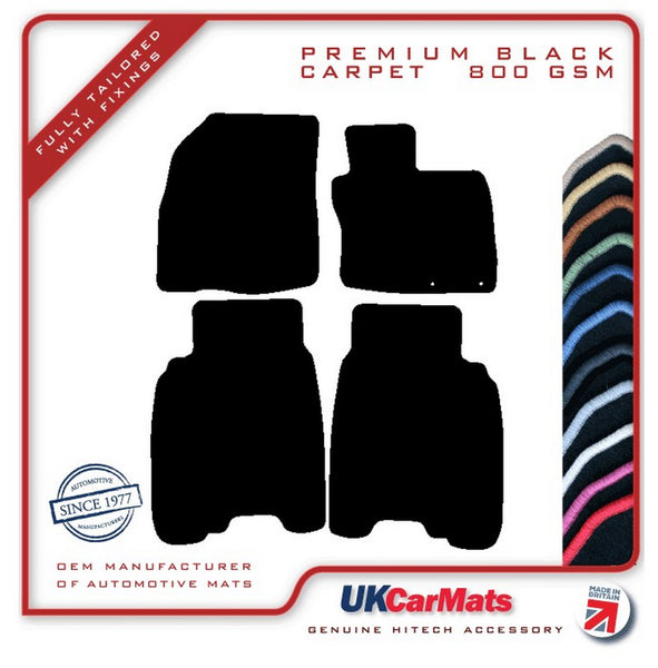 Honda Civic 5dr 2006-2008 Black Premium Carpet Tailored Car Mats HITECH