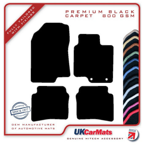 Hyundai Bayon 2021 onwards Black Premium Carpet Tailored Car Mats HITECH