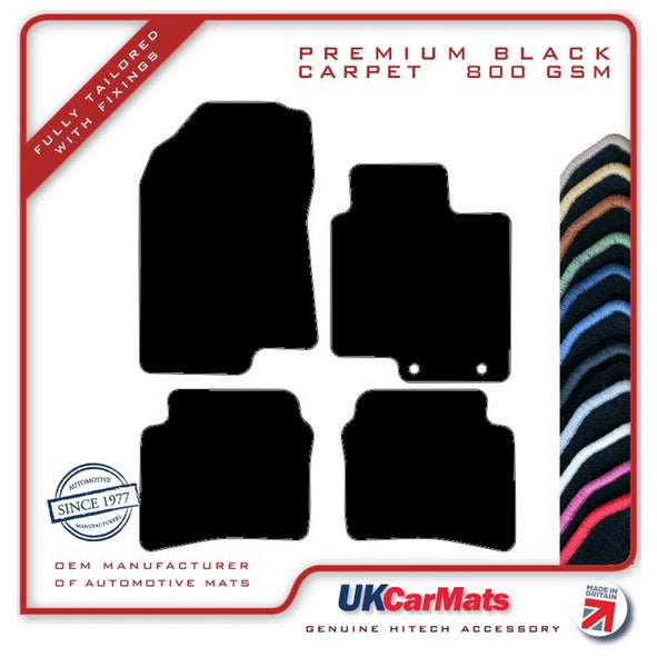 Hyundai i20 2020 onwards Black Premium Carpet Tailored Car Mats HITECH