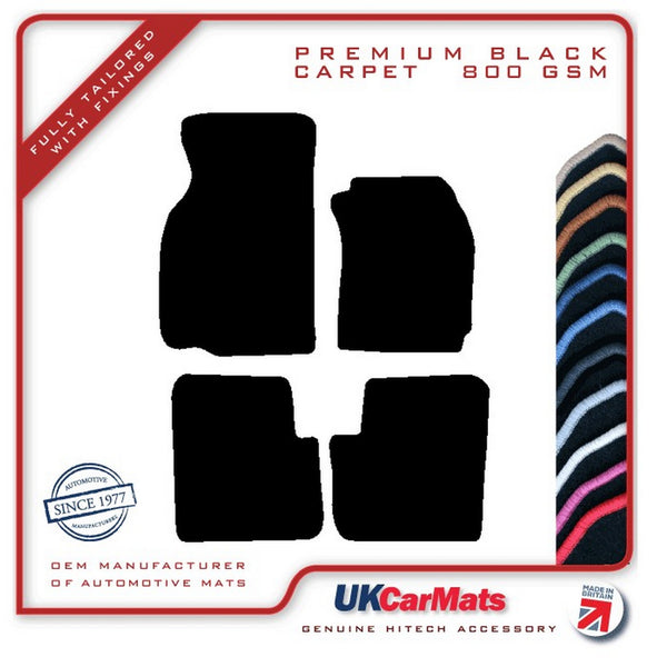 Mitsubishi Colt 1992-1995 Black Premium Carpet Tailored Car Mats HITECH