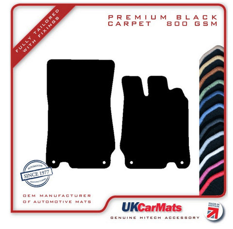 Mercedes SL (R230) 2 Seater 2001-2012 Black Premium Carpet Tailored Car Mats HITECH