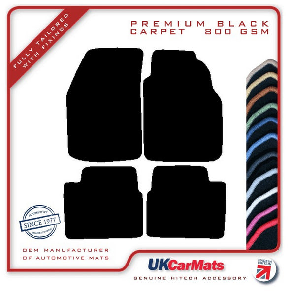 Nissan Primera 1994-1996 Black Premium Carpet Tailored Car Mats HITECH