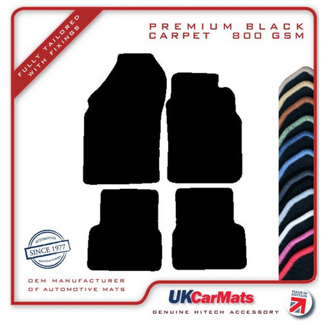 Nissan Micra Mk2 1992-2003 Black Premium Carpet Tailored Car Mats HITECH