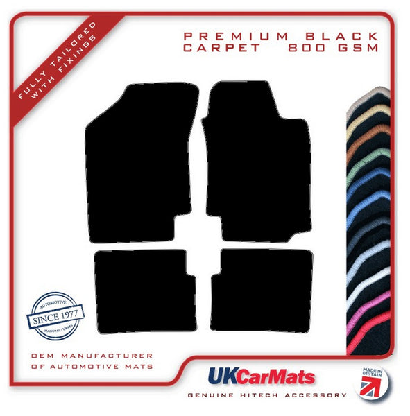 Nissan Sunny 5dr 1989-1989 Black Premium Carpet Tailored Car Mats HITECH