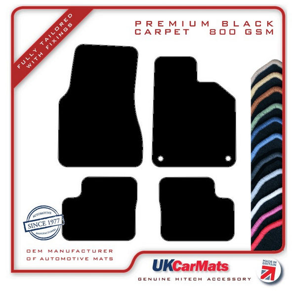 Renault Twingo 3 2014 onwards Black Premium Carpet Tailored Car Mats HITECH