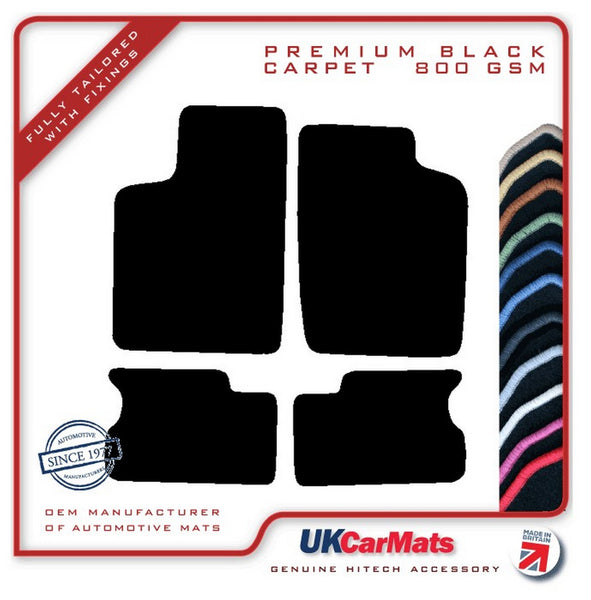 Vauxhall Astra Mk2 1985-1991 Black Premium Carpet Tailored Car Mats HITECH