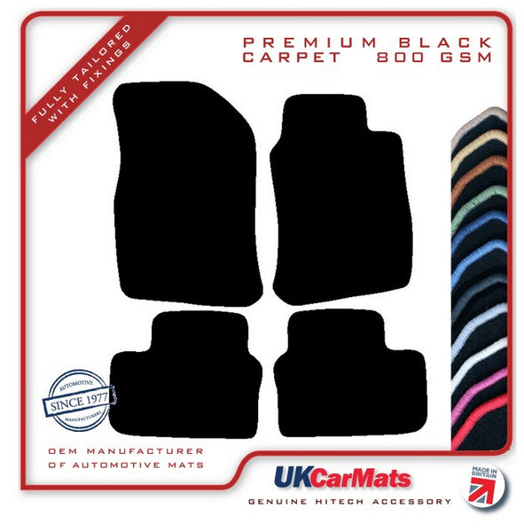 Vauxhall Vectra 1995-2002 Black Premium Carpet Tailored Car Mats HITECH