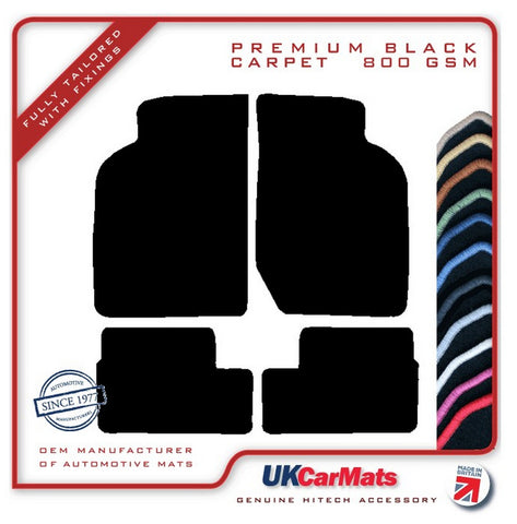 Vauxhall Astra Mk1 1980-1985 Black Premium Carpet Tailored Car Mats HITECH