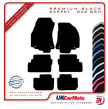 Vauxhall Zafira A 1999-2005 Black Premium Carpet Tailored Car Mats HITECH