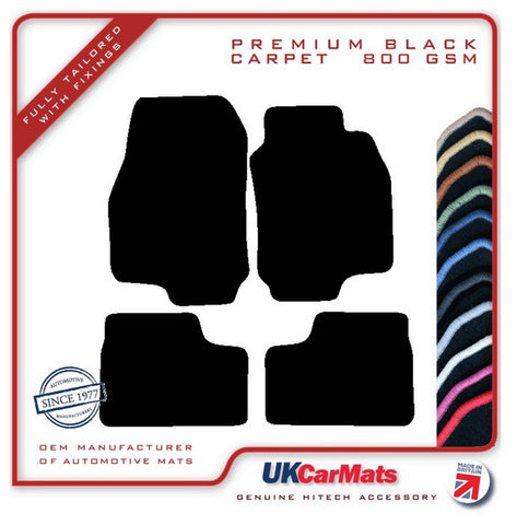 Vauxhall Astra Mk4 1998-2004 Black Premium Carpet Tailored Car Mats HITECH