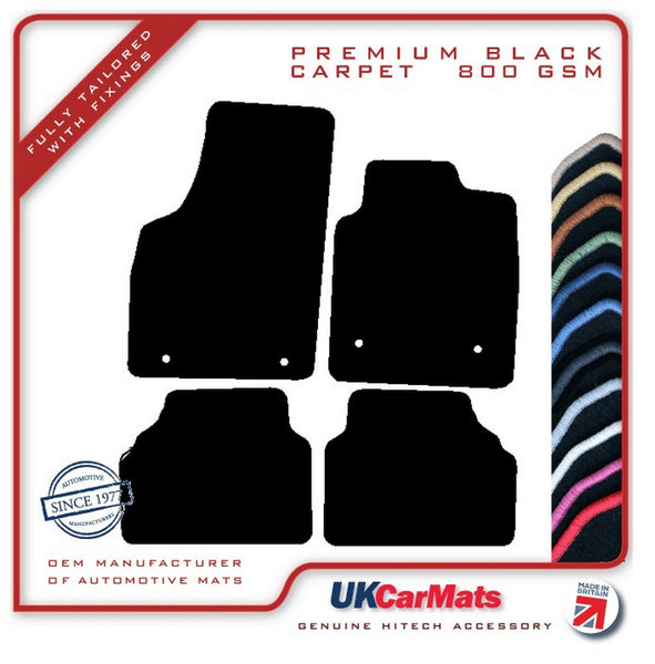 Vauxhall Meriva 2003-2010 Black Premium Carpet Tailored Car Mats HITECH