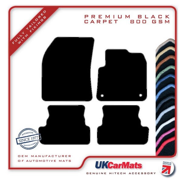 Vauxhall Grandland PHEV 2020 onwards Black Premium Carpet Tailored Car Mats HITECH