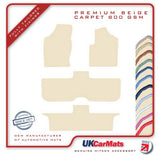 Ford Galaxy Mk1 / Mk2 (MPV) 1995-2006 Beige Premium Carpet Tailored Car Mats HITECH