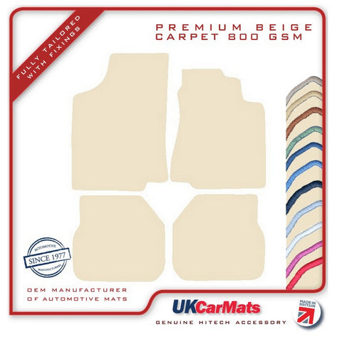 VW Passat 1988-1996 Beige Premium Carpet Tailored Car Mats HITECH