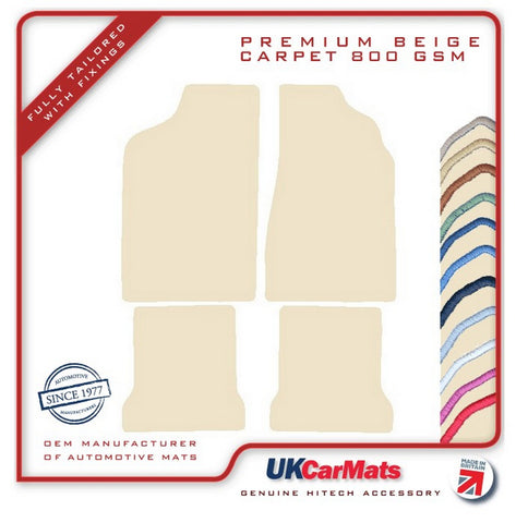 VW Passat Manual 1980-1987 Beige Premium Carpet Tailored Car Mats HITECH