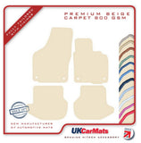 VW Eos 2006-2015 Beige Premium Carpet Tailored Car Mats HITECH