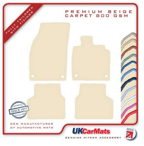 VW ID.3 2020 onwards Beige Premium Carpet Tailored Car Mats HITECH