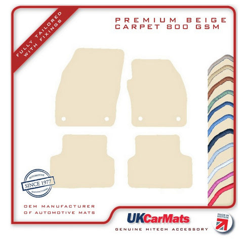 VW T-Cross 2019 onwards Beige Premium Carpet Tailored Car Mats HITECH