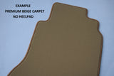 VW Passat Manual 1980-1987 Beige Premium Carpet Tailored Car Mats HITECH