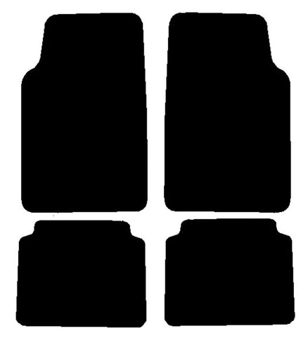 Toyota Starlet 1990-1996 Black Premium Carpet Tailored Car Mats NV HITECH