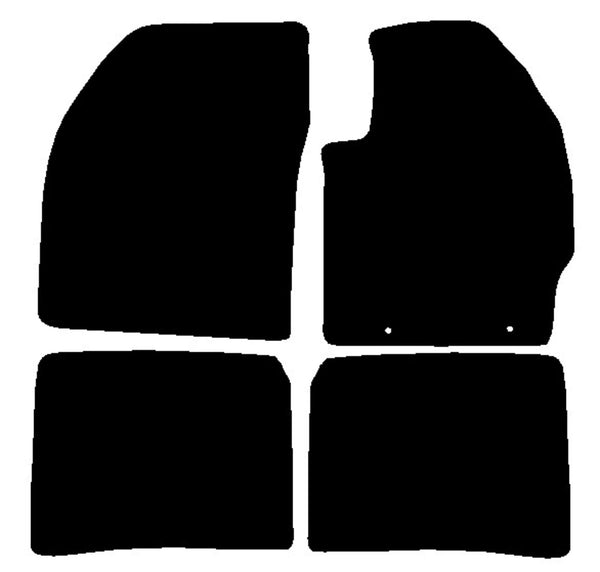 Toyota Prius 2009-2015 Black Premium Carpet Tailored Car Mats NV HITECH