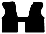 VW Transporter T4 1990-2003 Black Premium Carpet Tailored Van Mats HITECH