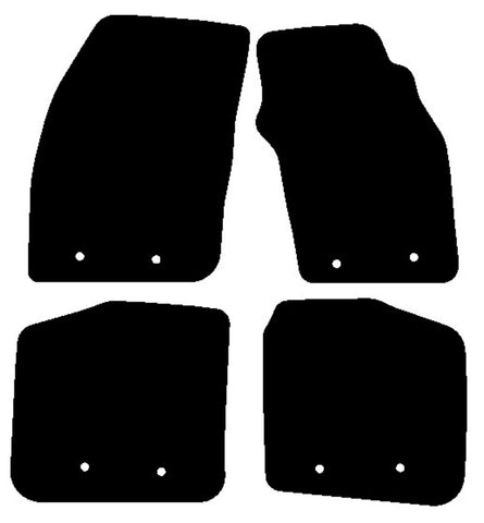 Volvo S40 & V40 2000-2003 Black Premium Carpet Tailored Car Mats NV HITECH